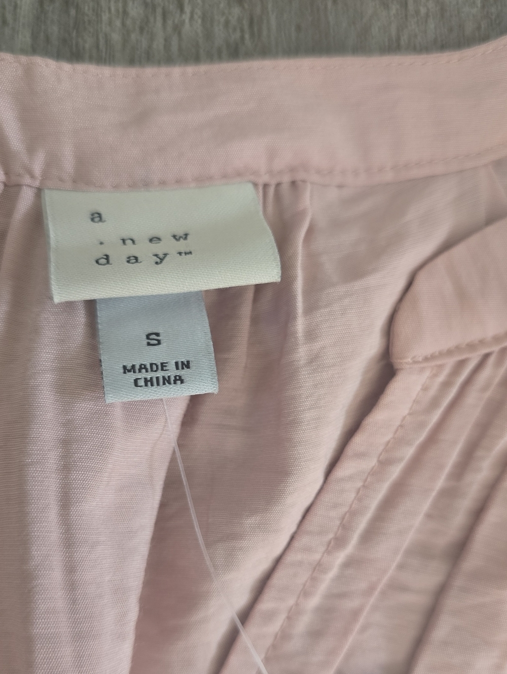 NWT a New Day Soft Pink Long Sleeve Midi Dress with Drawstring Waist - Picture 5 of 9